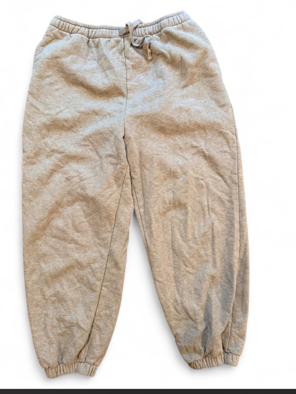 American Eagle Gray Fleece Jogger Sweatpants Women’s Size Medium